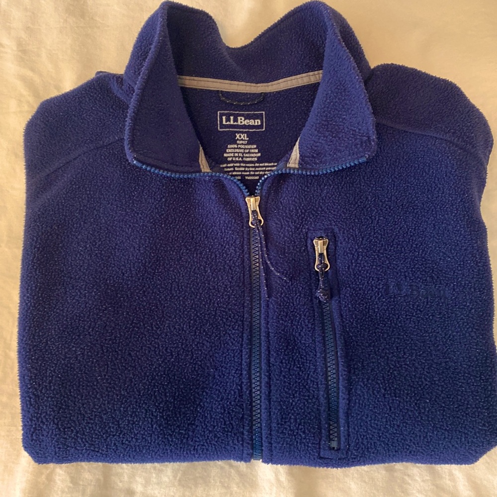 LL Bean Mens XXL Blue Comfort Vest